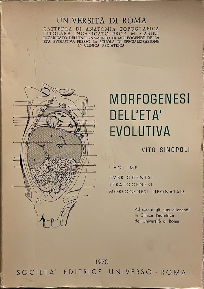 Morfogenesi dell'eta' evolutiva I volume