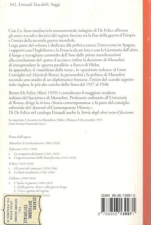 Mussolini il duce. Lo stato totalitario 1936-1940