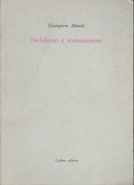 NICHILISMO E ROMANTICISMO