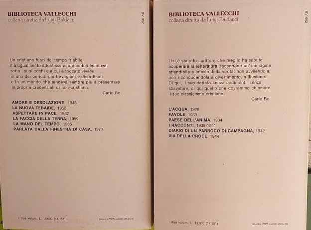 Nicola Lisi. Vol. 1: 1928-1944; vol. 2: 1946-1973