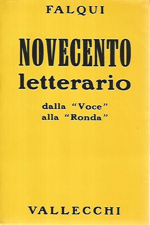 Novecento letterario dalla Voce alla Ronda