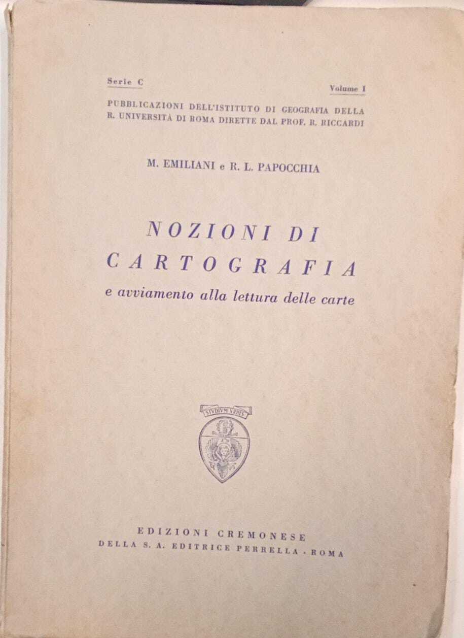 Nozioni di cartografia e avviamento alla lettura delle carte (vol.I) | Immagine principale