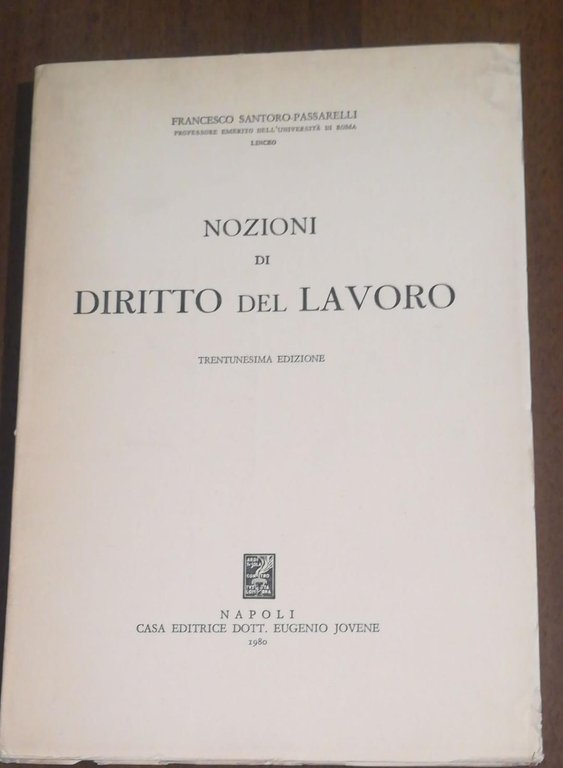 NOZIONI DI DIRITTO DEL LAVORO