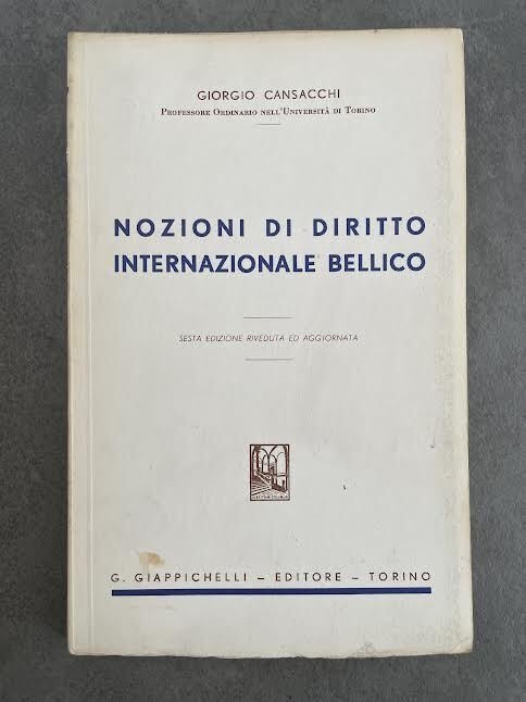 Nozioni di diritto internazionale bellico | Immagine principale