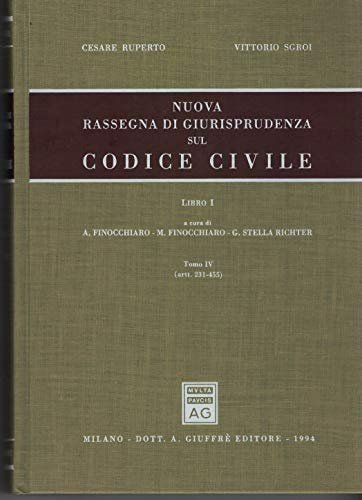 Nuova rassegna di giurisprudenza sul Codice civile. Artt. 231-455 (Vol. … | Immagine Gallery 2