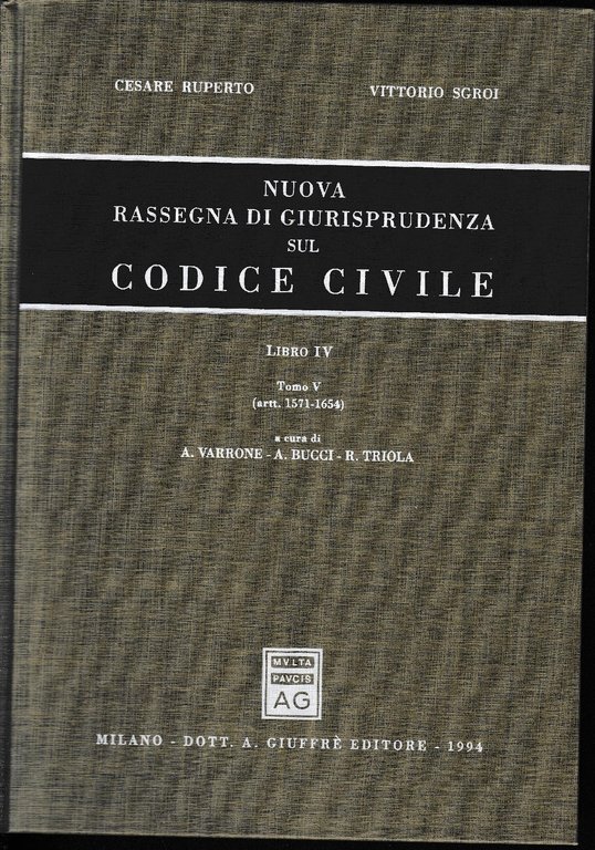 Nuova rassegna di giurisprudenza sul codice civile. Libro IV - … | Immagine Gallery 2