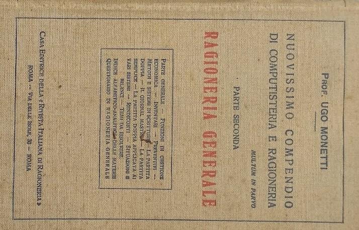Nuovissimo compendio di computisteria e ragioneria. Parte seconda: ragioneria generale