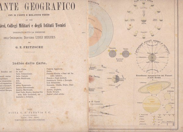 Nuovo Atlante Geografico con 34 carte e relativo testo