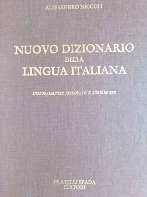 Nuovo dizionario della lingua italiana