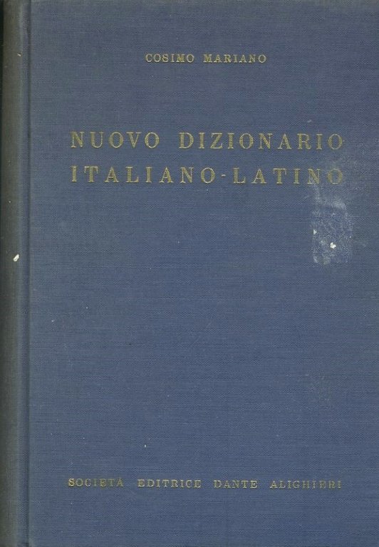 Nuovo dizionario italiano - latino