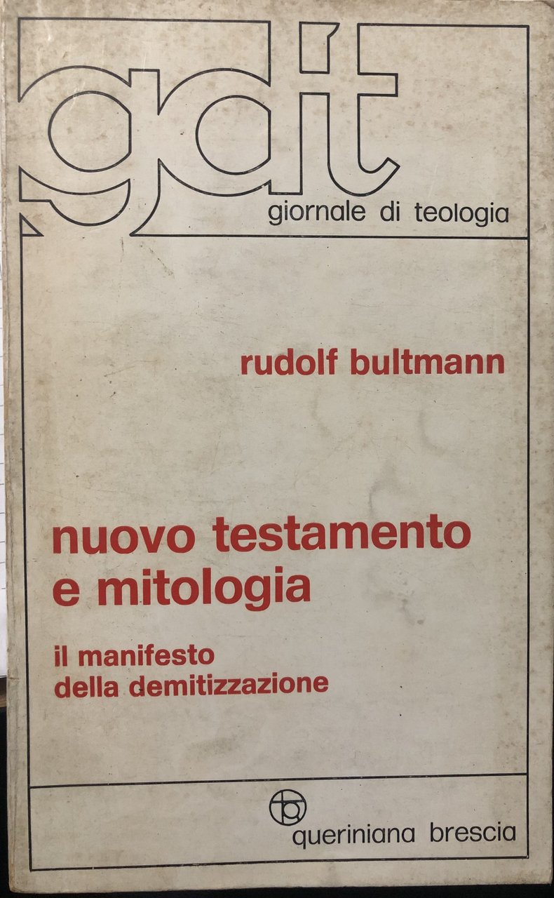 Nuovo testamento e mitologia. Il manifesto della demitizzazione | Immagine principale