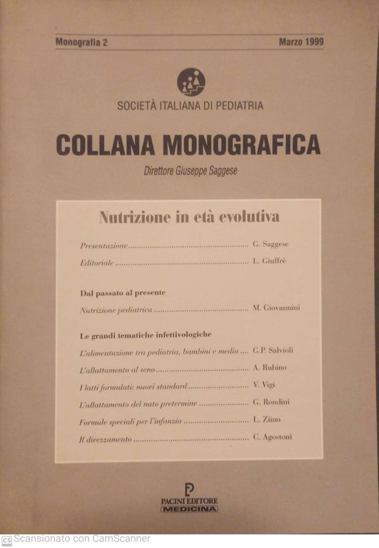 Nutrizione in eta evolutiva