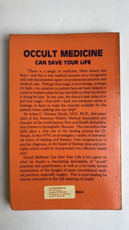 Occult Medicine Can Save Your Life