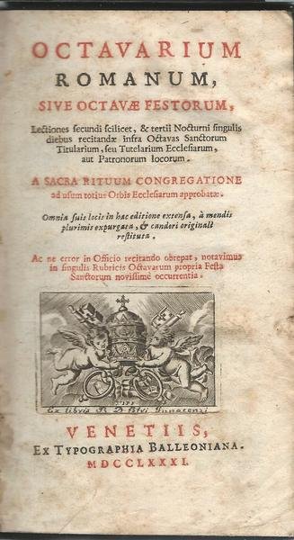 OCTAVARIUM ROMANUM,SIVE OCTAVAE FESTORUM | Immagine Gallery 2