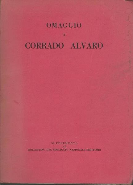OMAGGIO A CORRADO ALVARO