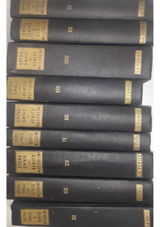 Opera Omnia di Benito Mussolini: dal n.1 al n.34 (manca …