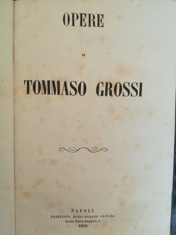 Opere di Tommaso Grossi | Immagine Gallery 3