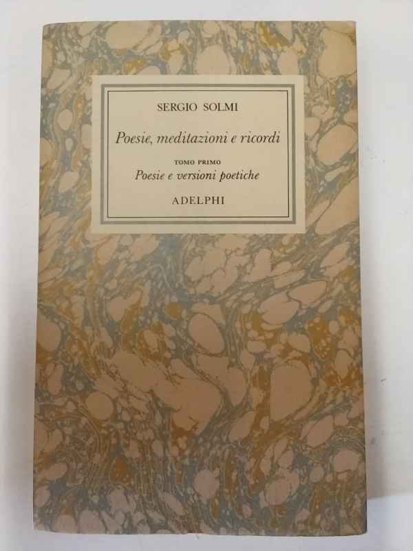 Opere. Poesie, meditazioni e ricordi. Tomo primo: Poesie e versioni … | Immagine principale