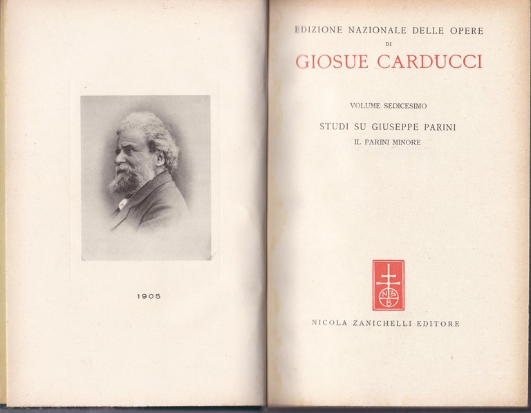 Opere. XVI. Studi su Giuseppe Parini. Il Parini minore. | Immagine Gallery 2