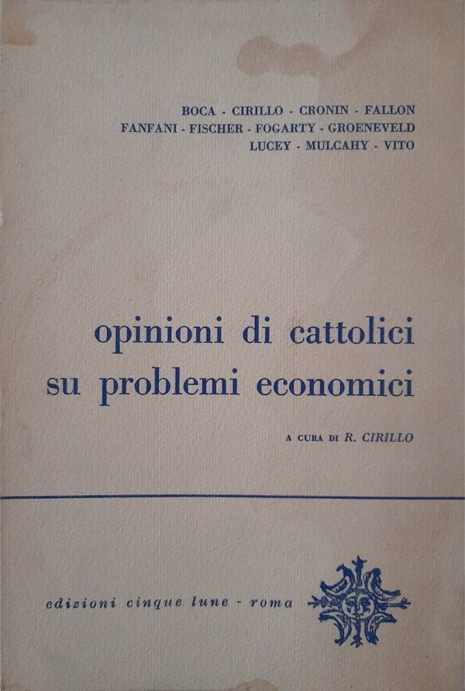 Opinioni di cattolici su problemi economici | Immagine principale
