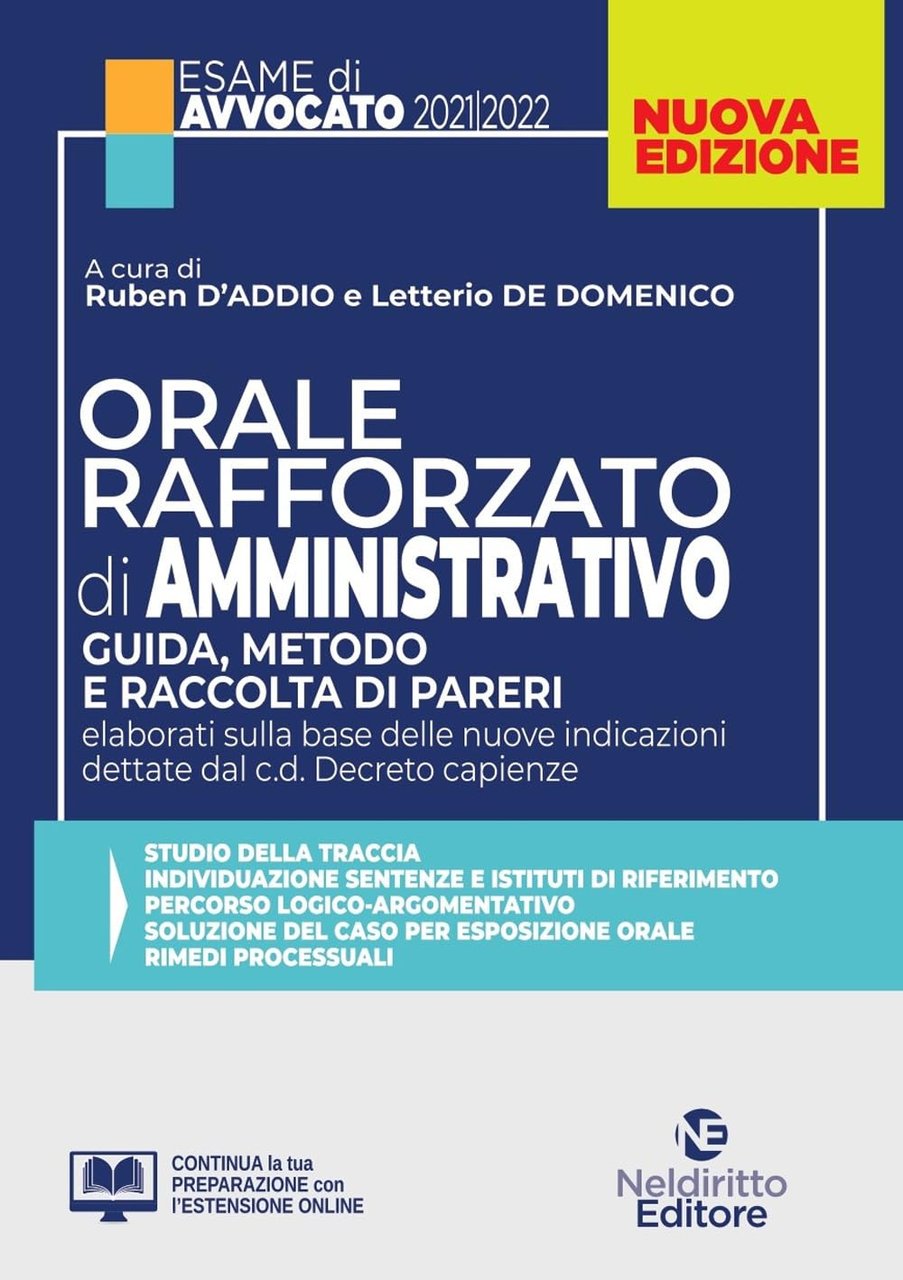 Orale rafforzato di diritto amministrativo.