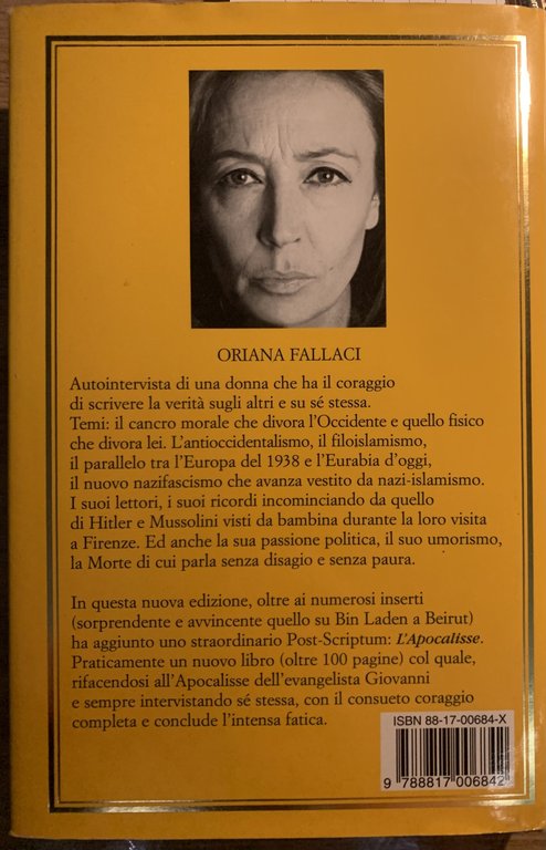 Oriana Fallaci intervista sé stessa. L' Apocalisse.