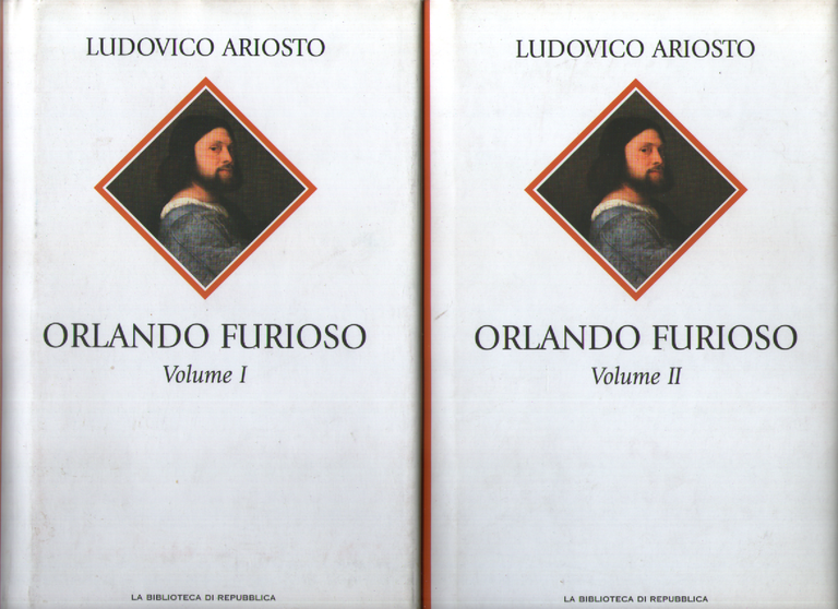 Orlando Furioso, due volumi.