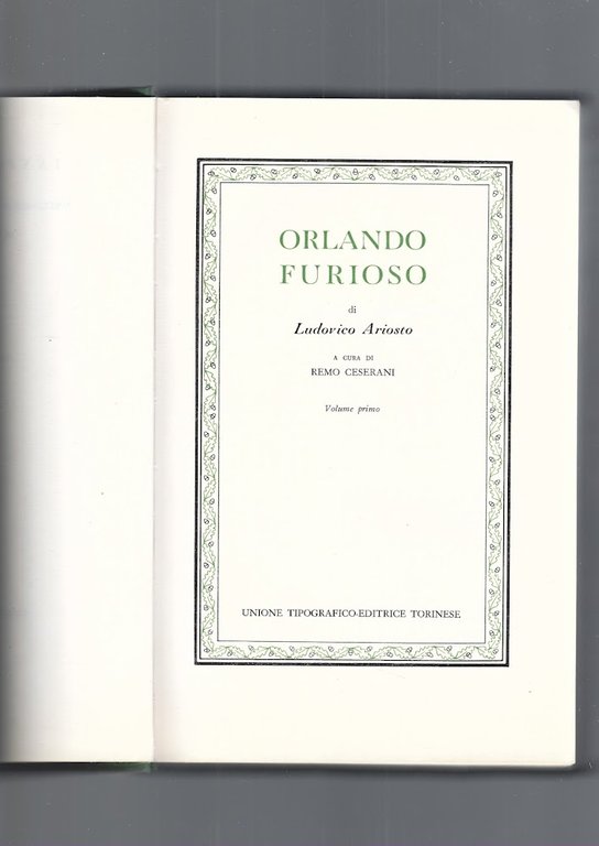 ORLANDO FURIOSO,I e II