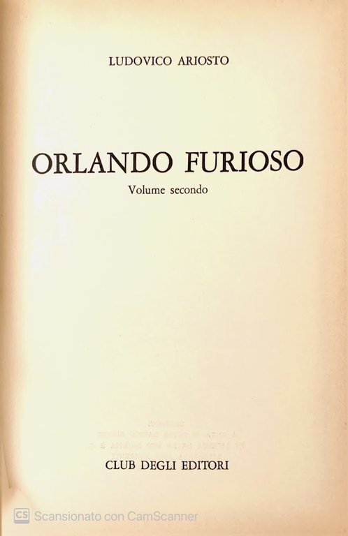 Orlando furioso. Vol 1-2