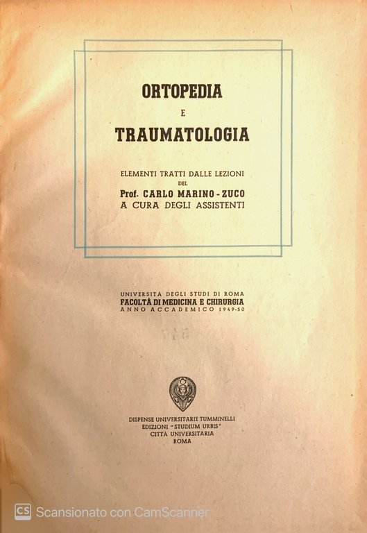 Ortopedia e traumatologia
