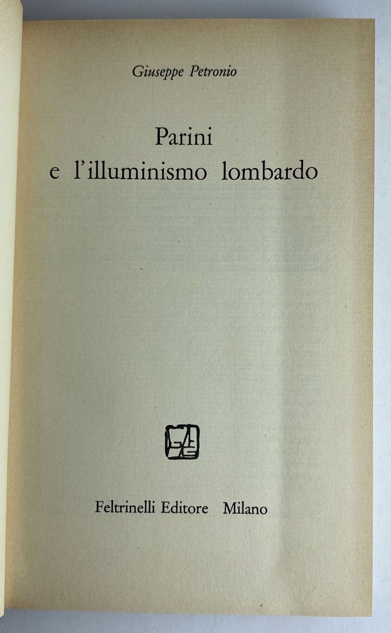 Parini e l'illuminismo lombardo