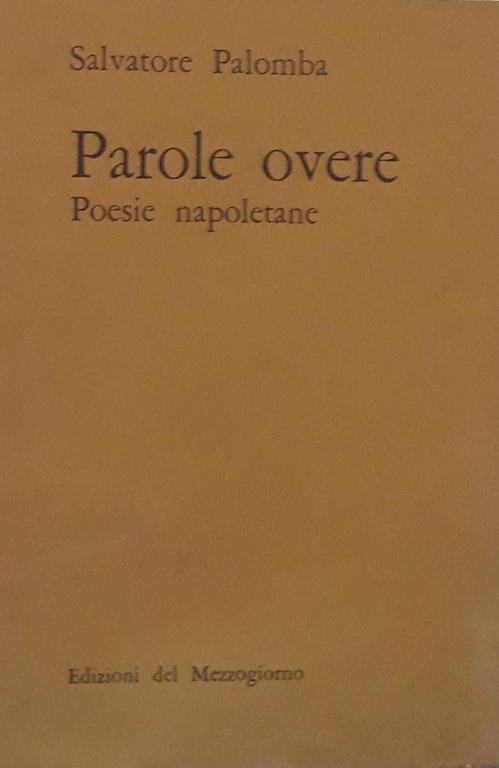 Parole overe (poesie napoletane)