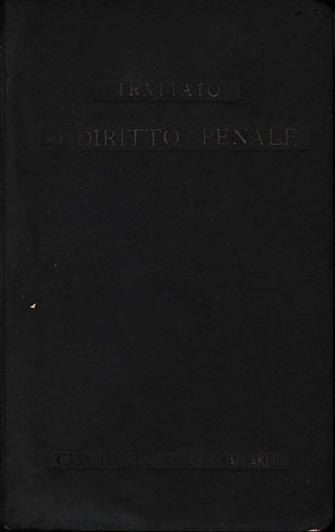 Parte generale del diritto penale, tomo 1.