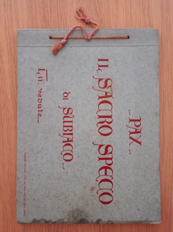 PAX - IL SACRO SPECO DI SUBIACO