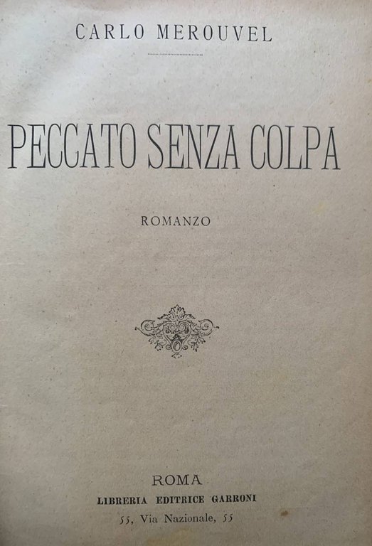Peccato senza colpa