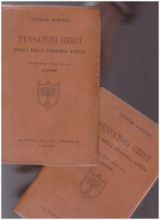 PENSATORI GRECI STORIA DELLA FILOSOFIA ANTICA VOLUME TERZO PARTE PRIMA E SECONDA