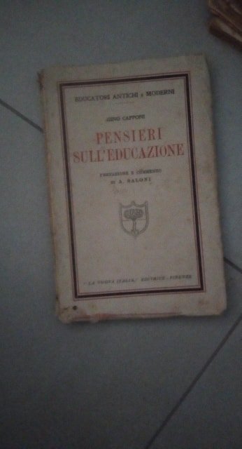 pensieri sull educazione prefazione e commento di A. saloni