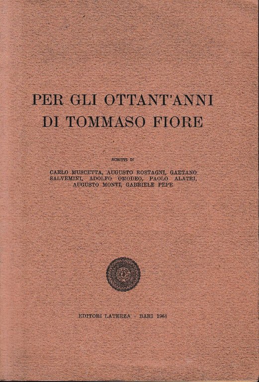 Per gli ottant'anni di Tommaso Fiore | Immagine Gallery 2