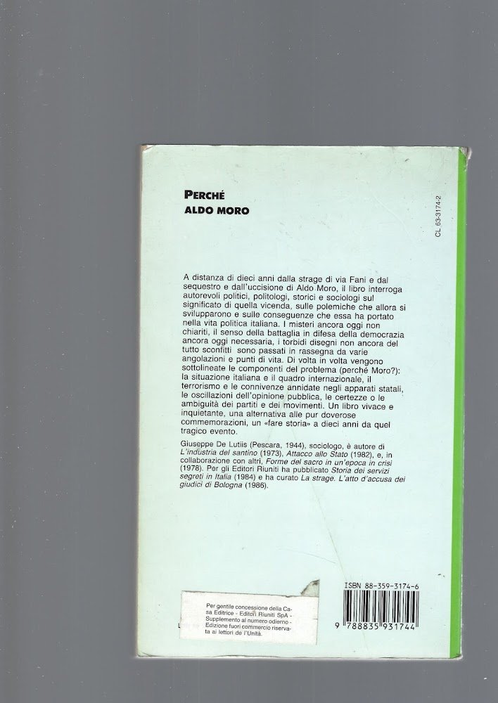 Perché Aldo Moro. Interviste e interventi | Immagine principale