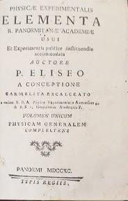 Phisicae experimentalis elementa R. Panormitanae Acadamiae usui