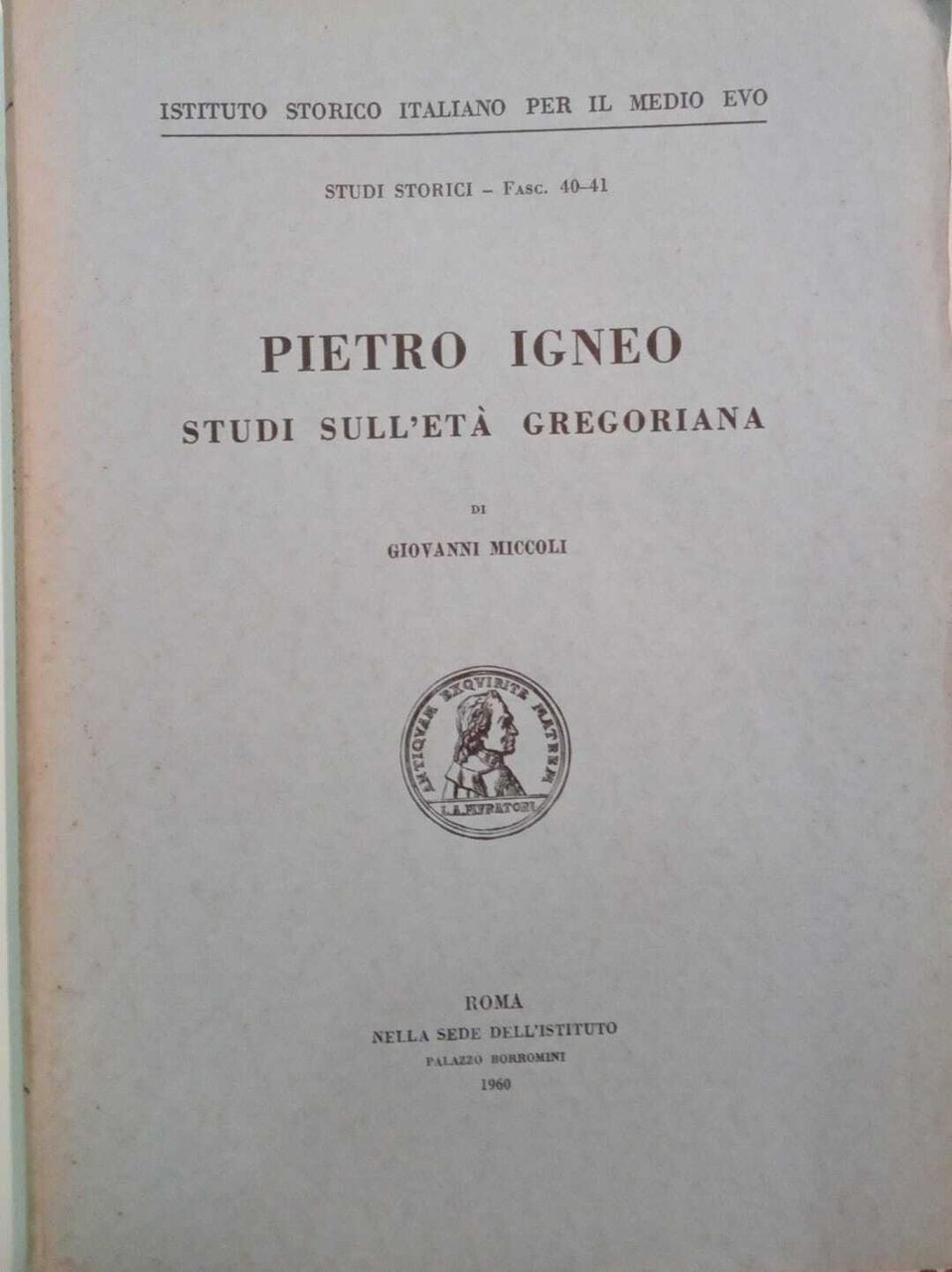 Pietro Igneo studi sull'età gregoriana