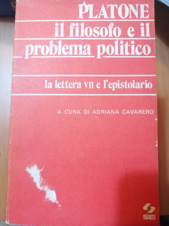 Platone il filosofo e il problema politico