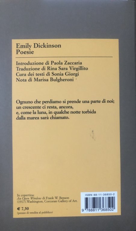 Poesie. Testo inglese a fronte