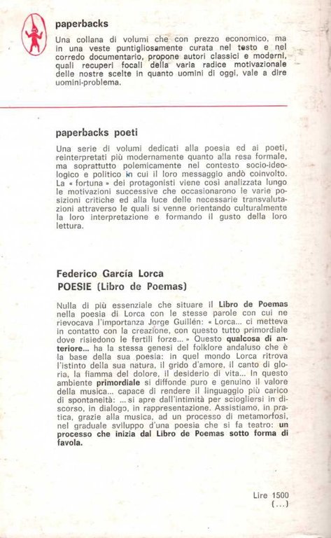 Poesie. Testo spagnolo a fronte.