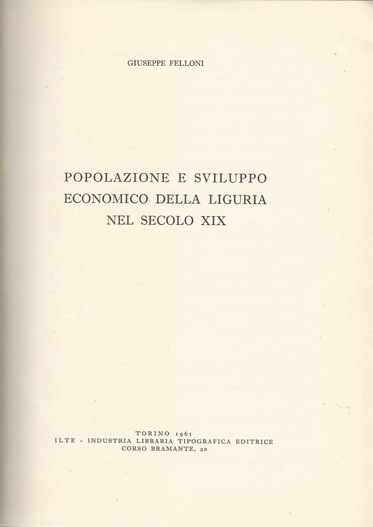 Popolazione e sviluppo economico della Liguria nel secolo XIX | Immagine Gallery 2