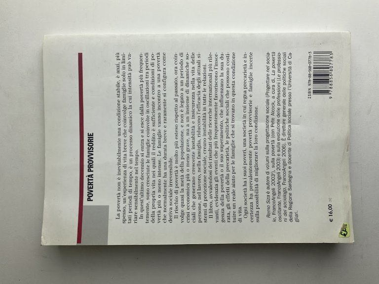 Povertà provvisorie. Le nuove forme del fenomeno