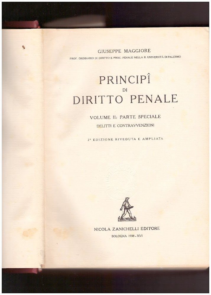 Principi di diritto penale. Volume II Parte speciale Delitti e … | Immagine principale