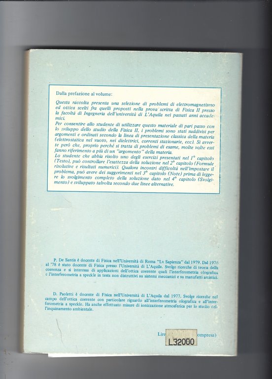 Problemi di elettromagnetismo ed ottica