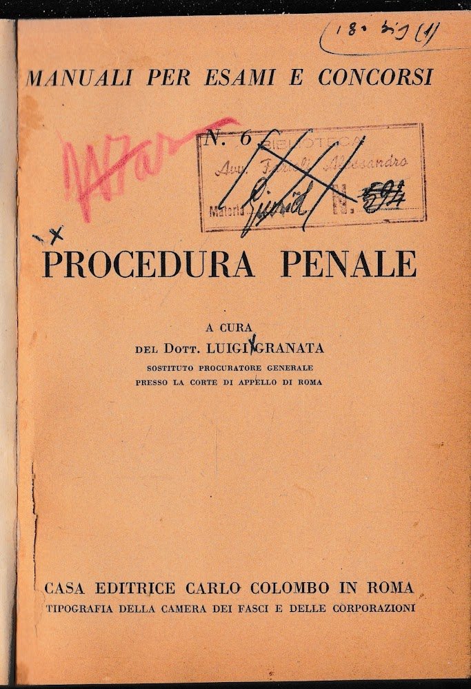 Procedura penale.