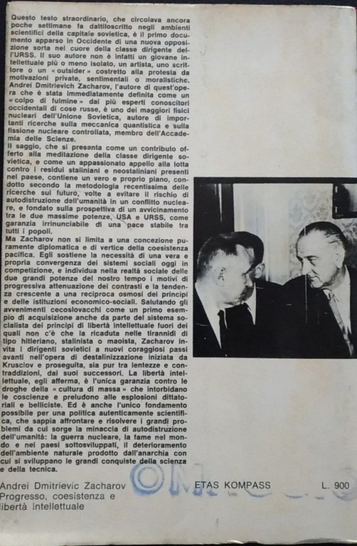 Progresso, coesistenza e libertà intellettuale